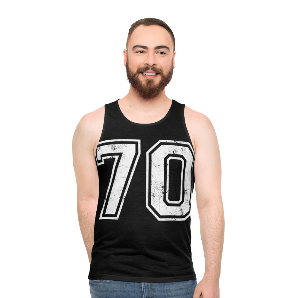 Sports Unisex Number 70 Jersey Tank Top
