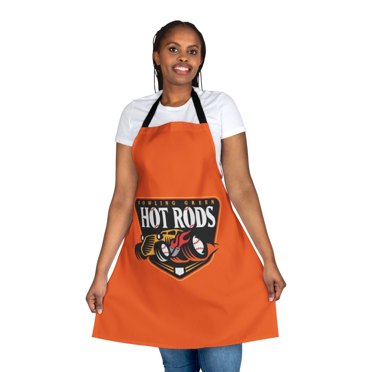 Sports team 2 apron with colorful design for sports fans and athletic teams