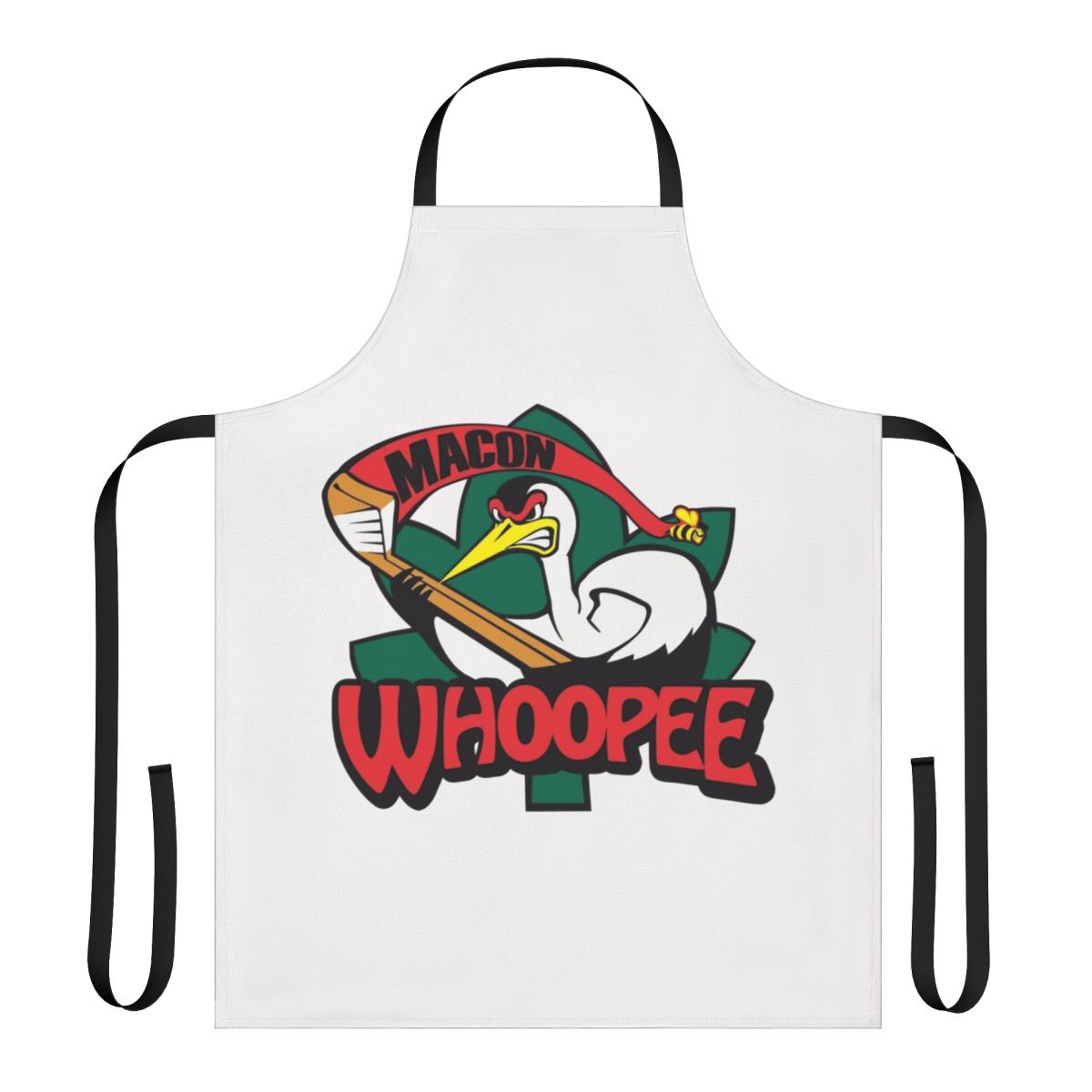 Macon Whoopee hockey-themed apron for fans and parents