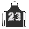 Sports apron with number 23 jersey design