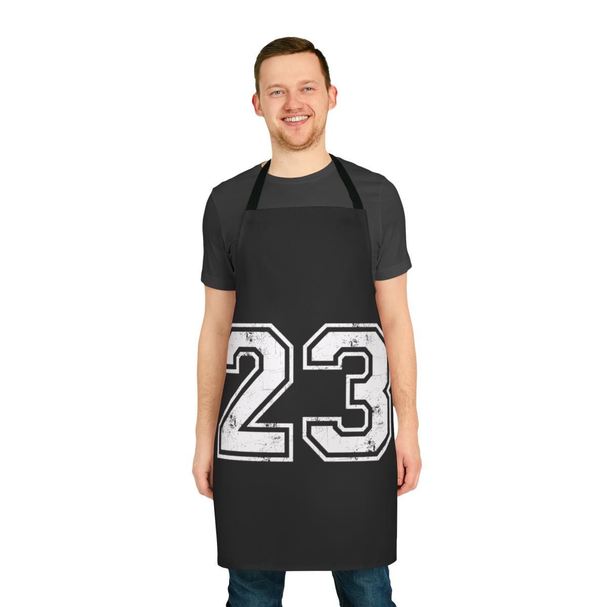 Sports apron with number 23 jersey design