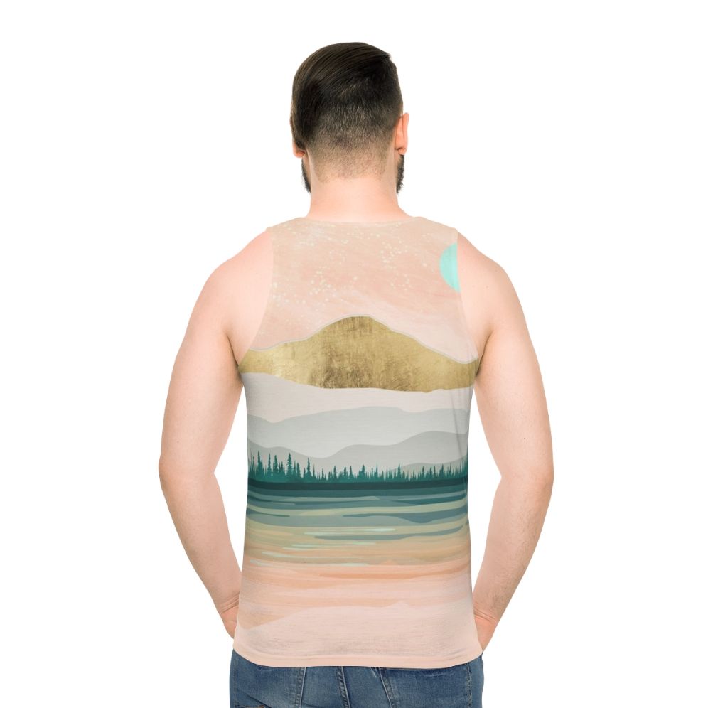 Spring Forest Lake Unisex Tank Top