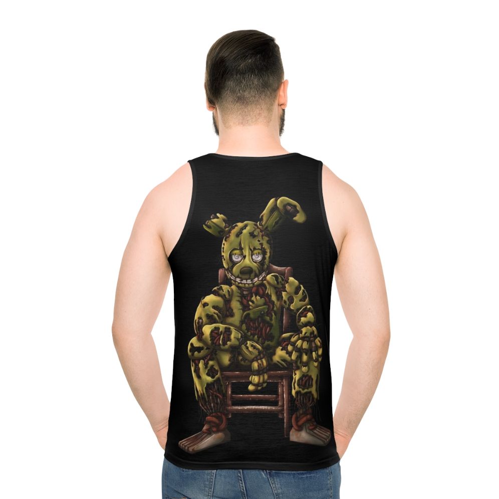 Springtrap animatronic from Five Nights at Freddy's 3 printed on a unisex tank top