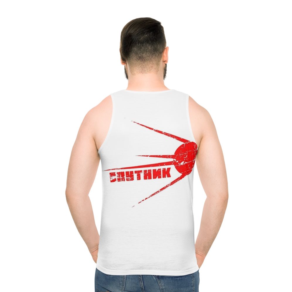 Sputnik Unisex Tank Top with Soviet Space Program Design