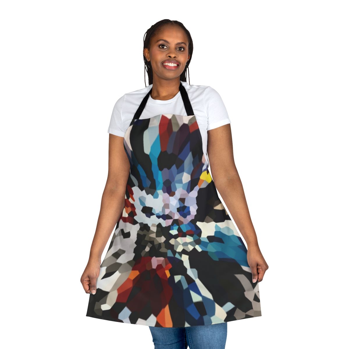 U2 Achtung Baby-inspired squares graphic apron