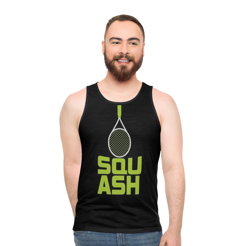 Squash racket sports ball unisex athletic tank top