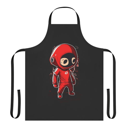 Squid Game Character Apron featuring an illustrated soldier from the popular Netflix series