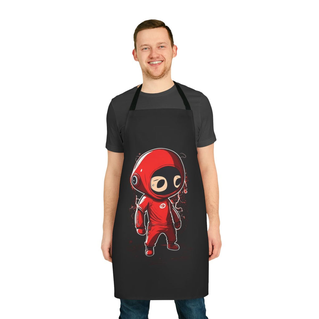 Squid Game Character Apron featuring an illustrated soldier from the popular Netflix series