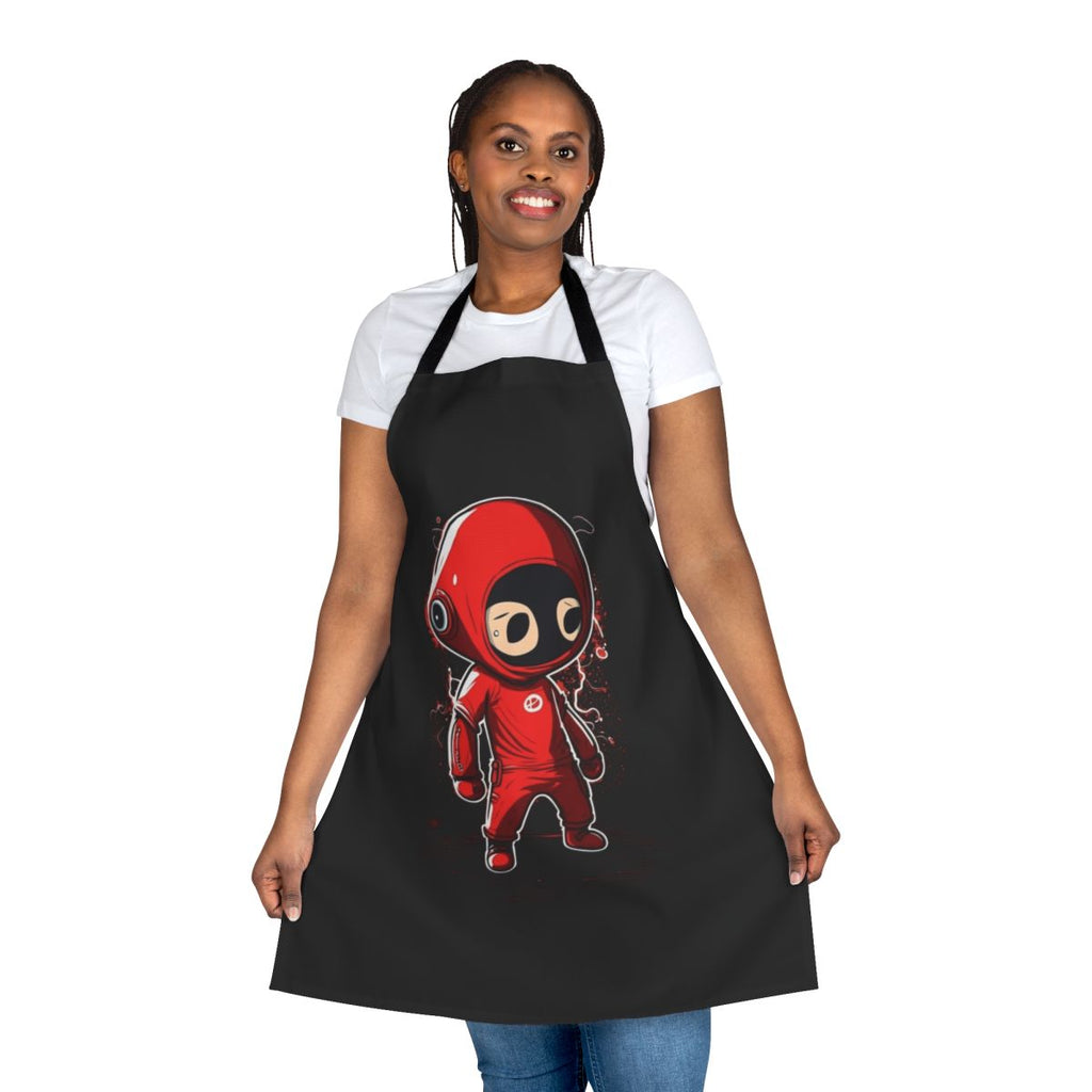 Squid Game Character Apron featuring an illustrated soldier from the popular Netflix series