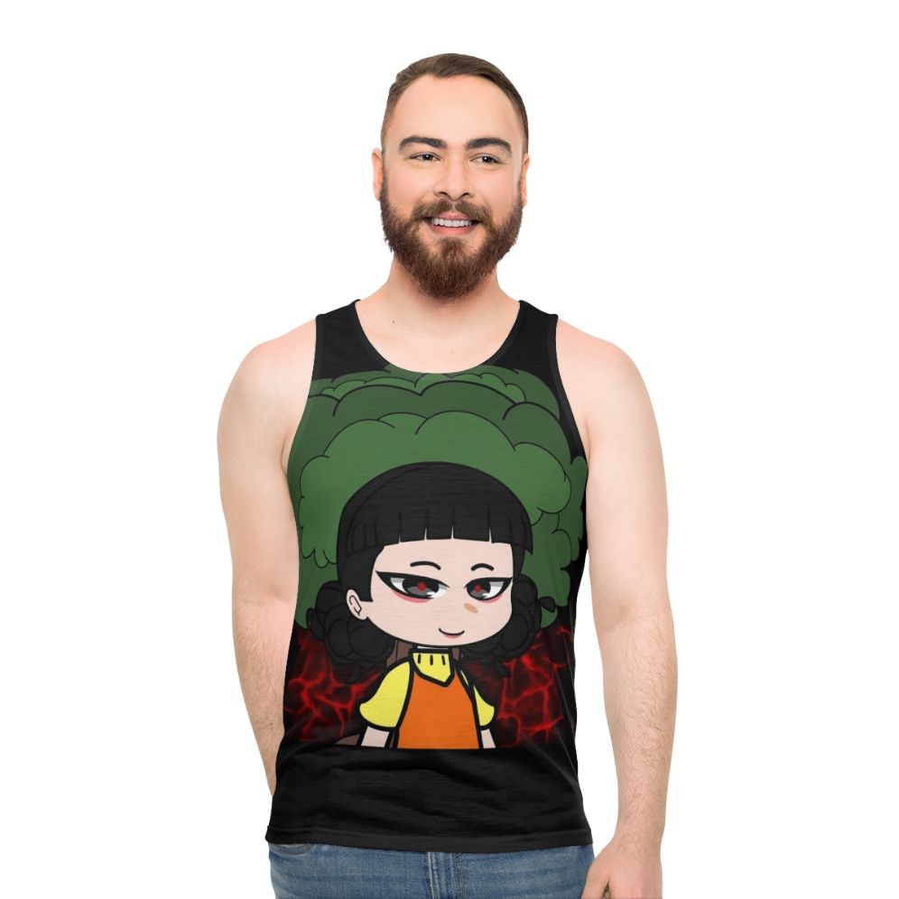 Squid Game Doll Design Unisex Tank Top
