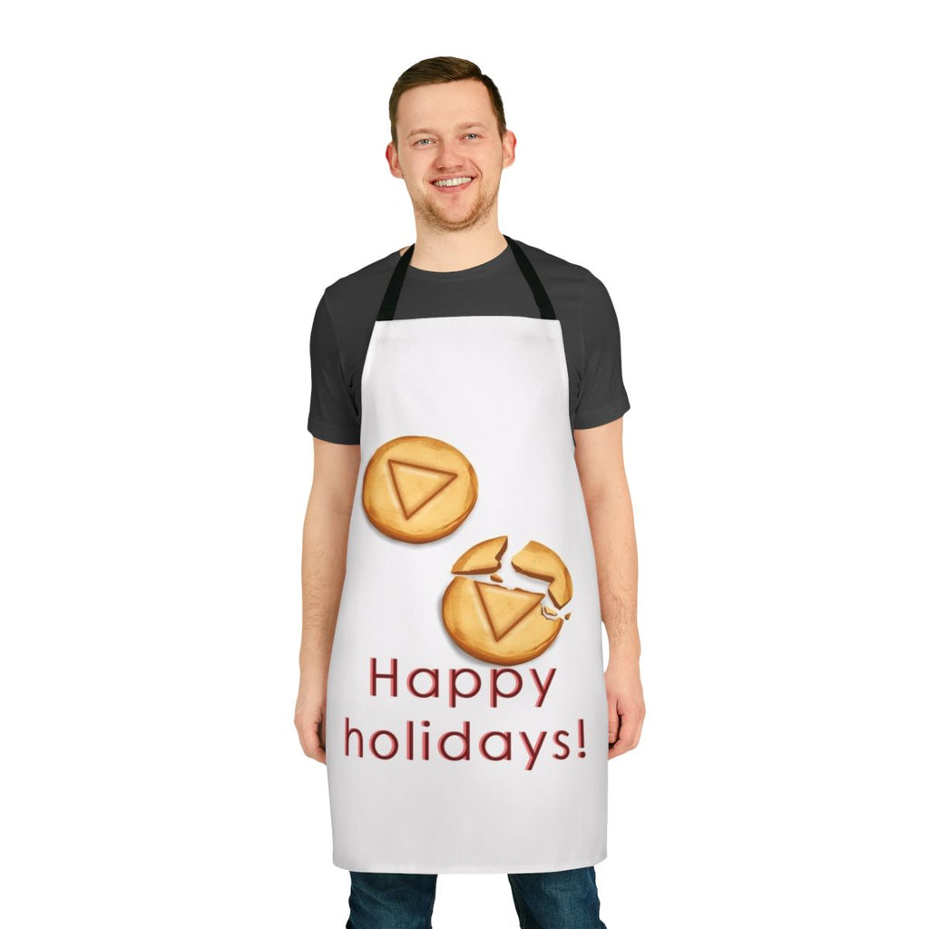 Squid Game-inspired kitchen apron with colorful graphic design