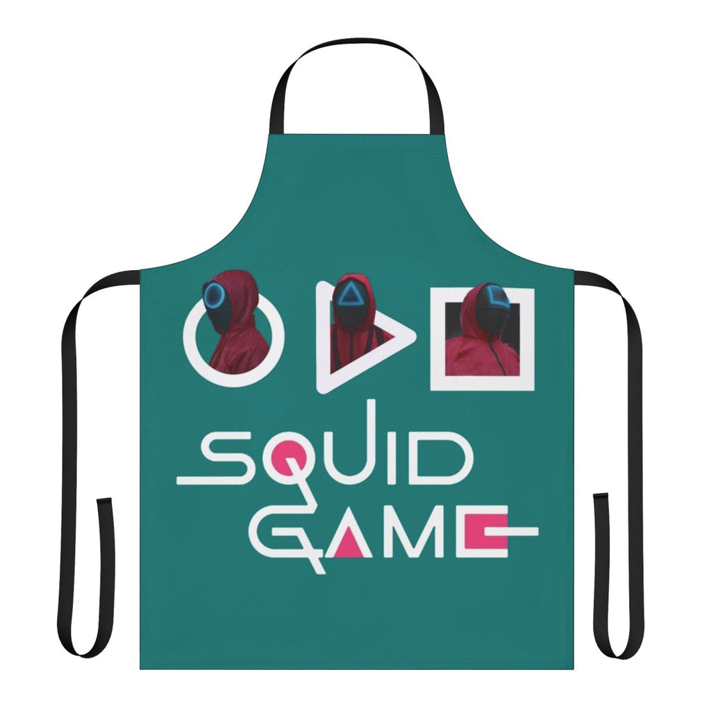 Squid Game Themed Apron with Iconic Pink Soldier Design