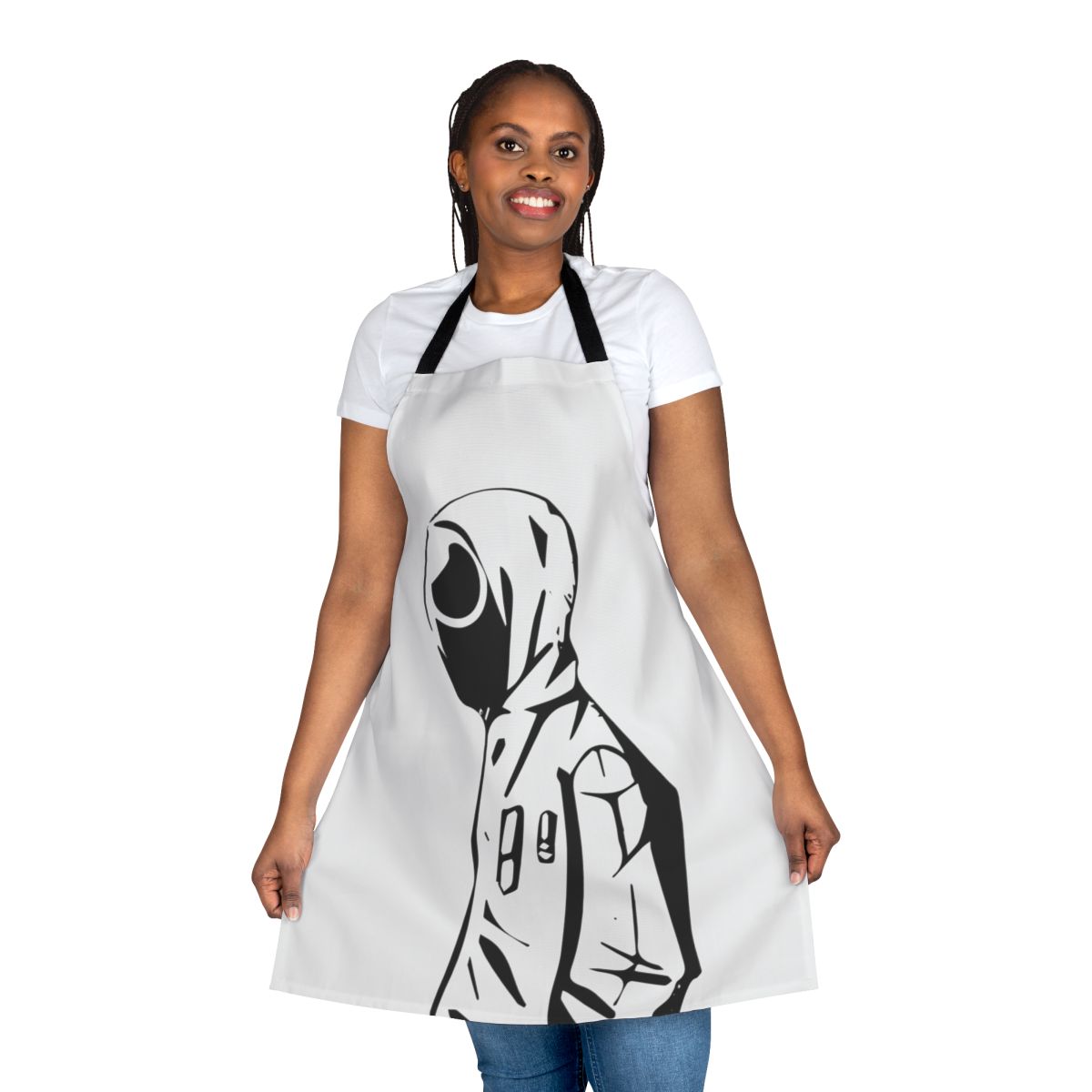 Squid Game inspired apron with vibrant colors and iconic imagery