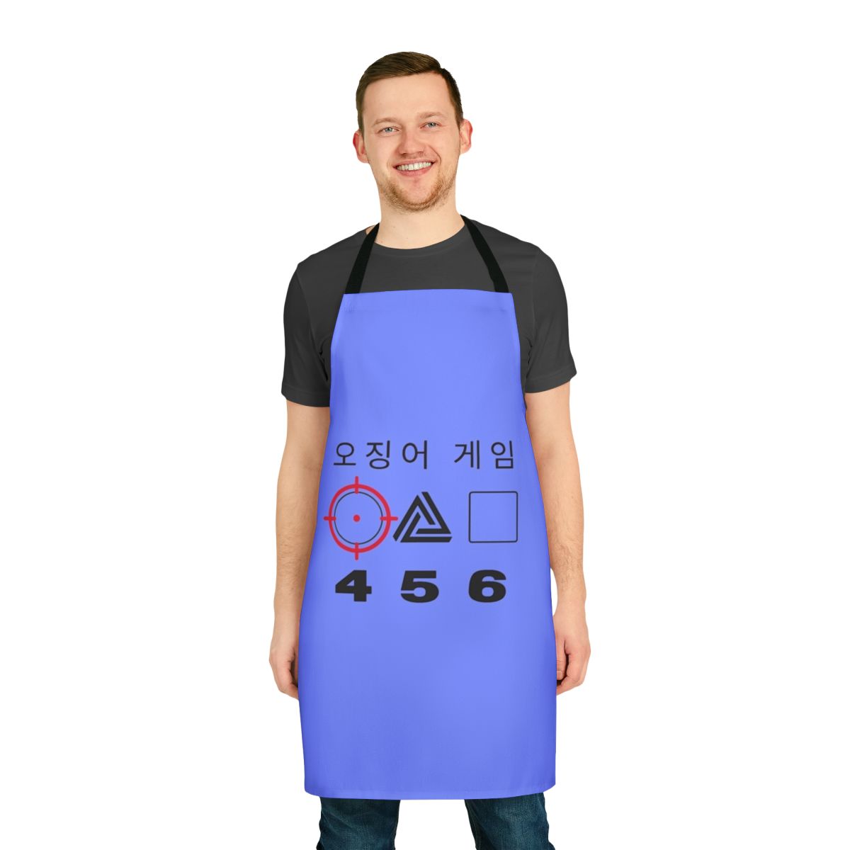 Squid Game-Inspired Apron with Stylized Rules Design
