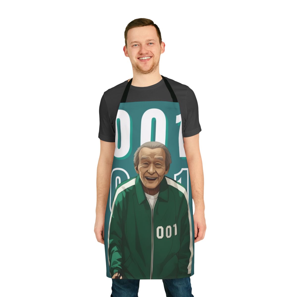 Squid Game Player 001 Oh Il Nam Apron