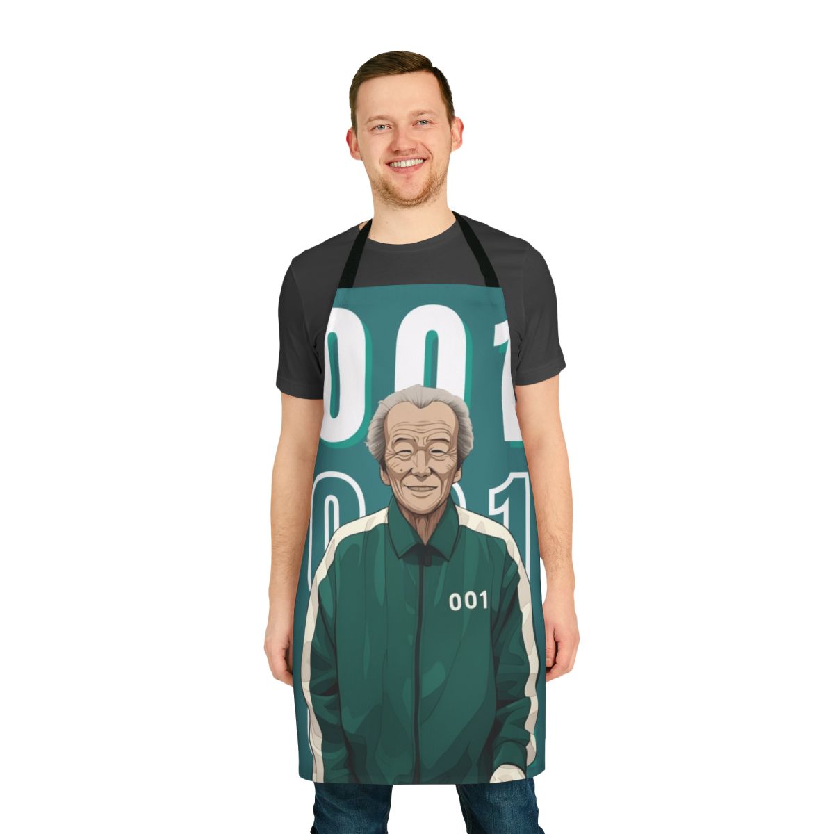 Squid Game Inspired Player 001 Oh Il Nam Apron