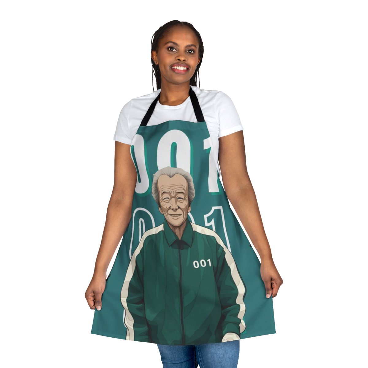 Squid Game Inspired Player 001 Oh Il Nam Apron