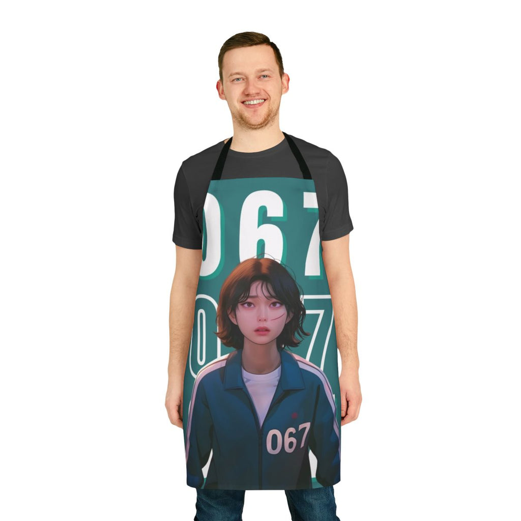 Squid Game Player 067 Kang Sae Byeok Themed Apron