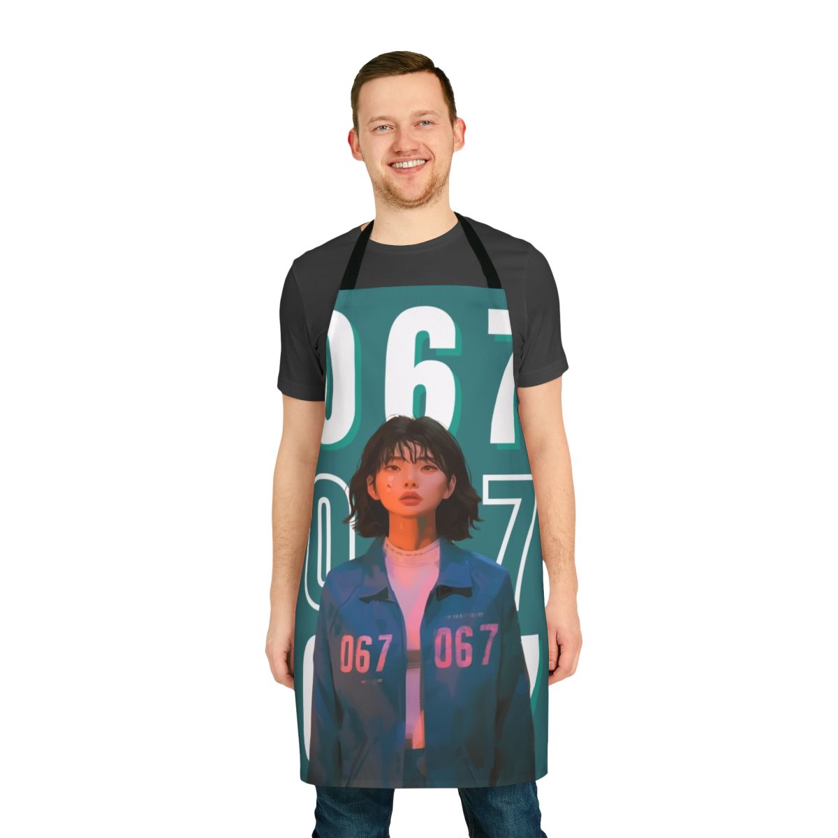 Squid Game Inspired Player 067 Kang Sae Byeok Apron