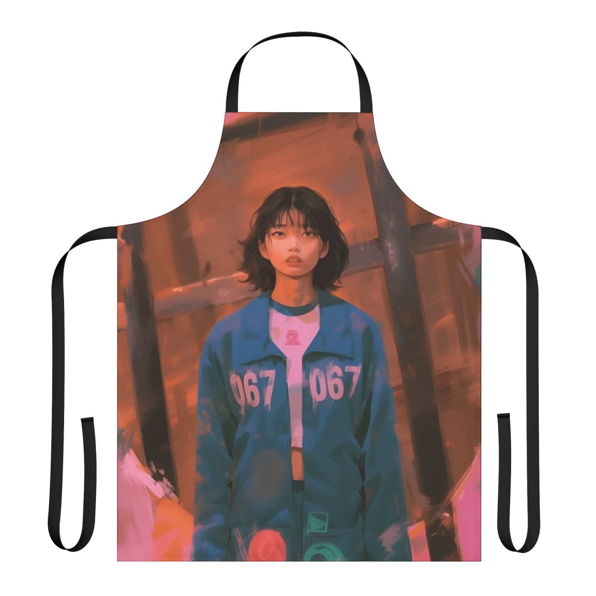 Squid Game Inspired Player 067 Kang Sae Byeok Apron