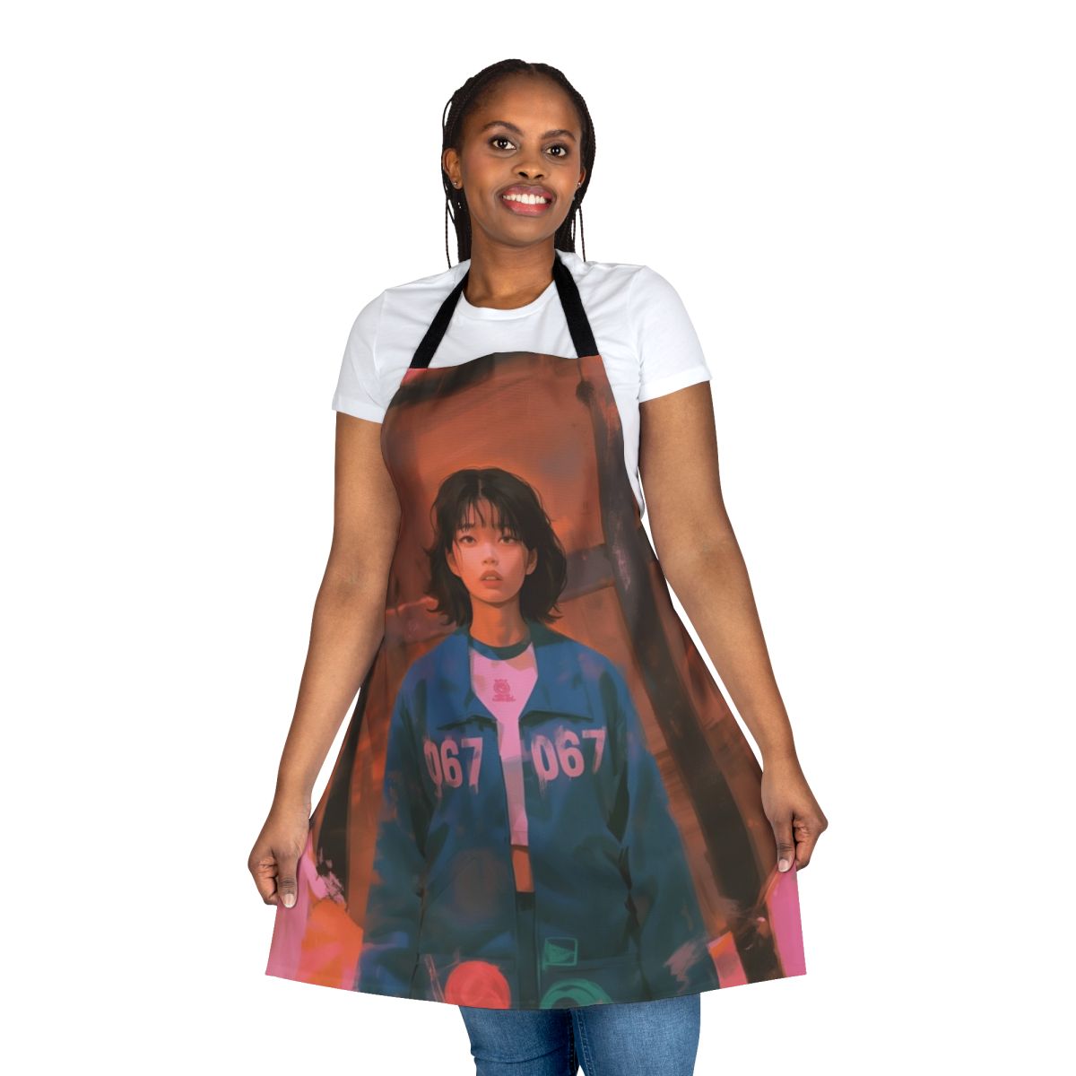 Squid Game Inspired Player 067 Kang Sae Byeok Apron