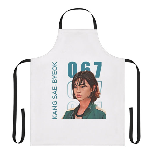 Squid Game Inspired Player 067 Sae Byeok Apron
