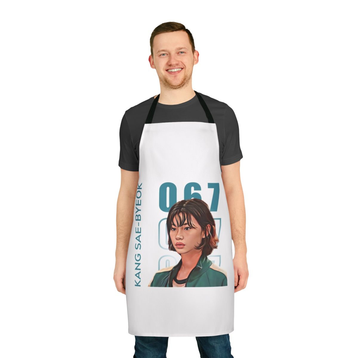 Squid Game Inspired Player 067 Sae Byeok Apron