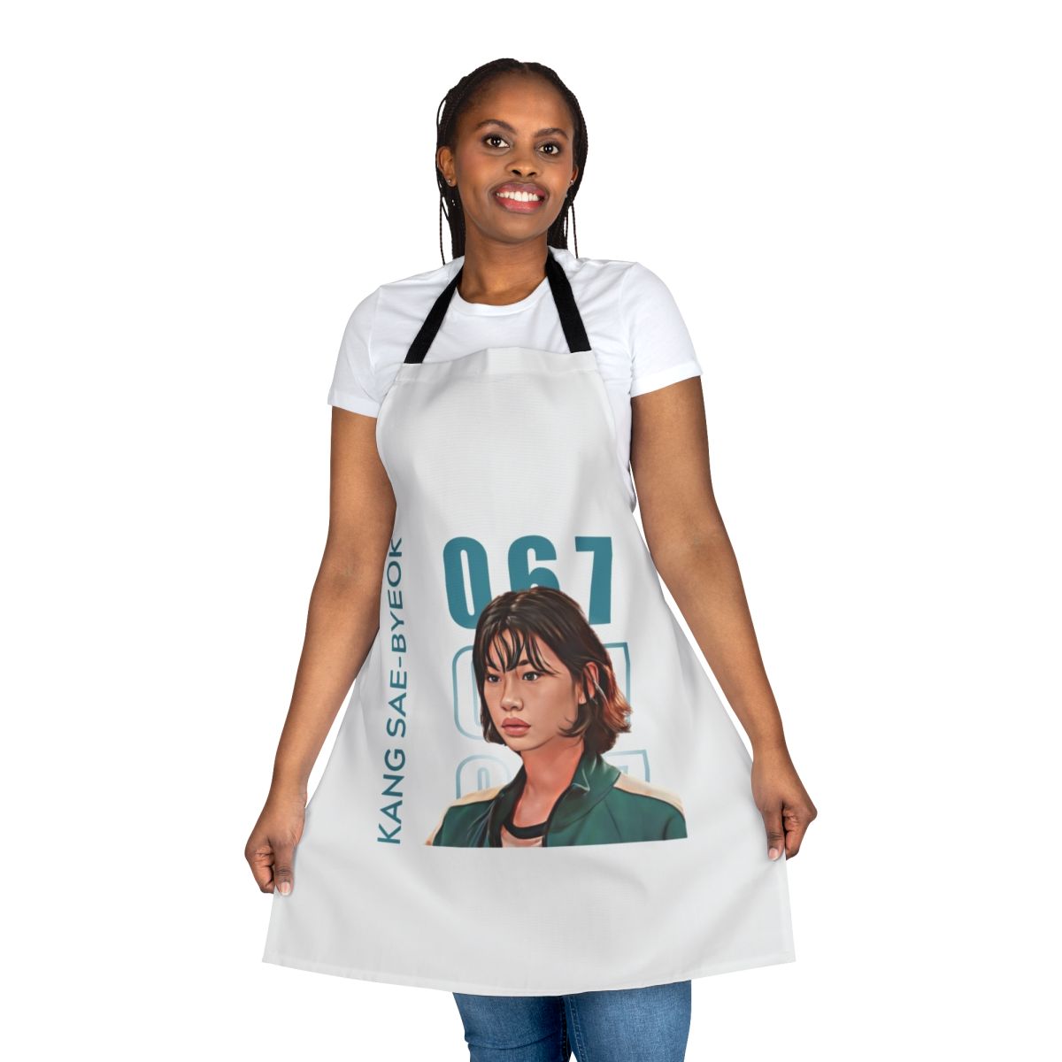 Squid Game Inspired Player 067 Sae Byeok Apron