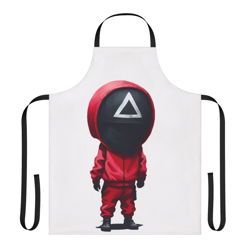 Apron featuring a soldier character from the Squid Game Netflix series