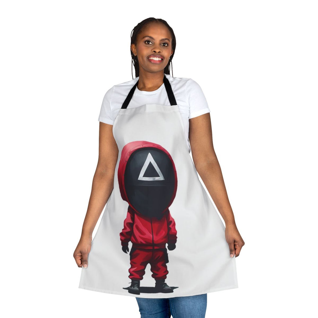 Apron featuring a soldier character from the Squid Game Netflix series