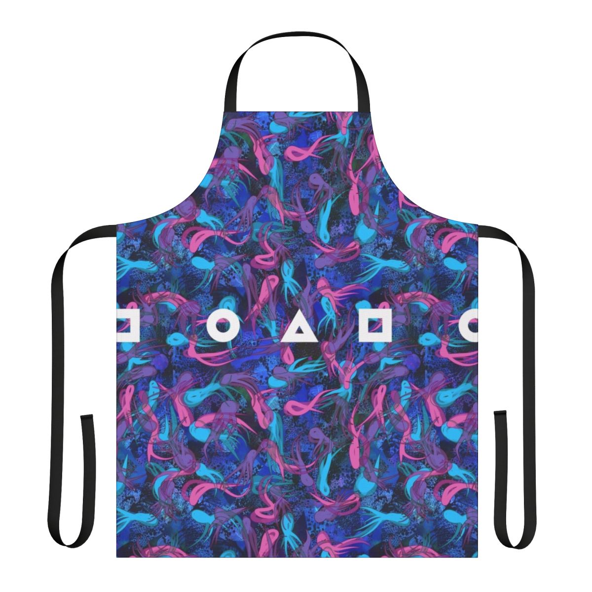 Squid Game-inspired apron with a survival pattern design