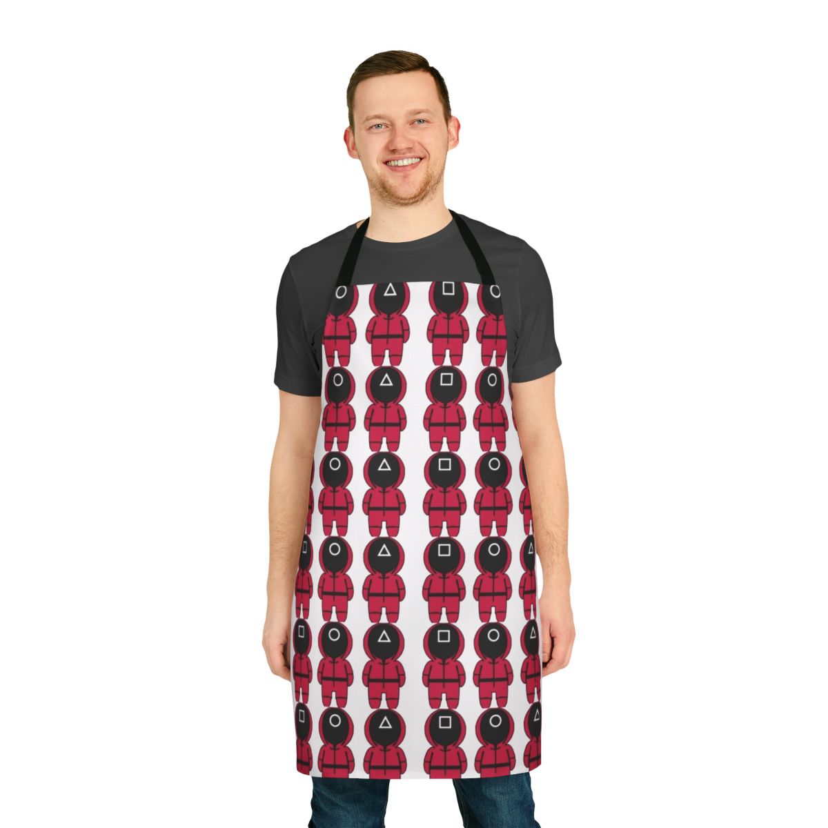 Squid Game Inspired Trio Apron with Characters from the Popular Netflix Series