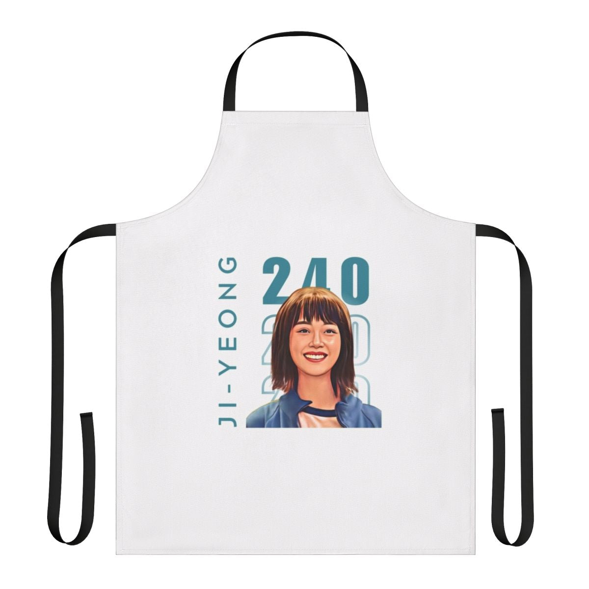Squid Game Inspired Woman's Apron with Ji Yeong Design