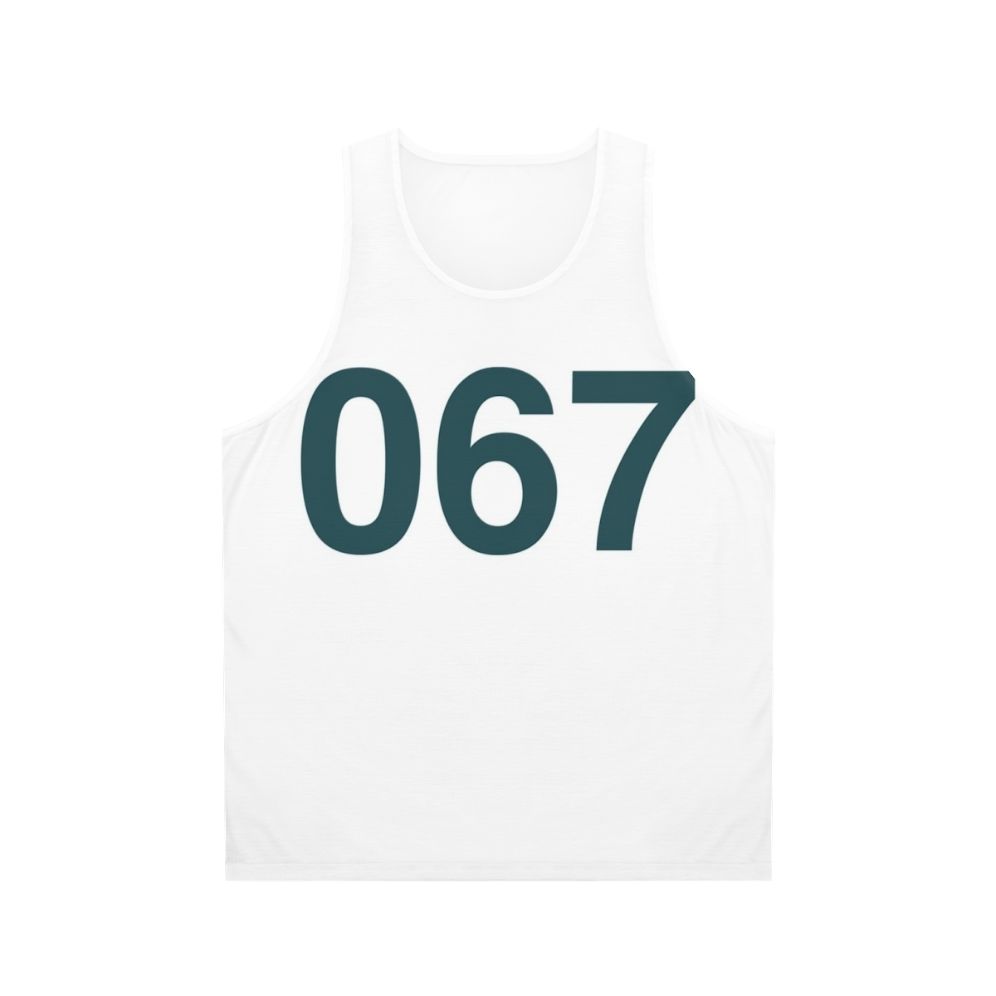Squid Game Number 067 Unisex Tank Top