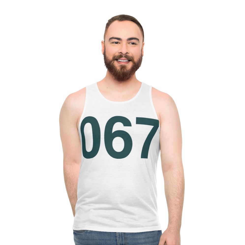 Squid Game Number 067 Unisex Tank Top