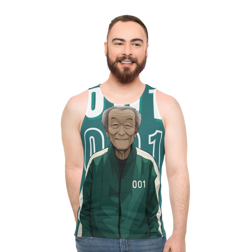 Squid Game Player 001 Oh Il Nam Unisex Tank Top