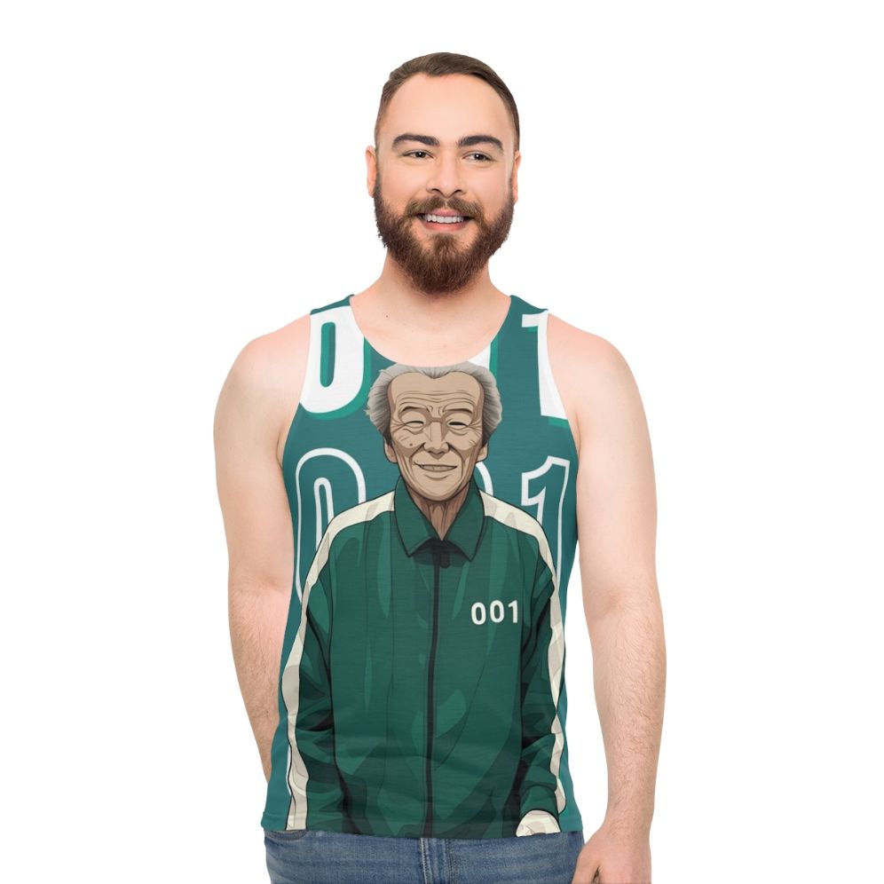 Squid Game Player 001 Oh Il Nam Unisex Tank Top