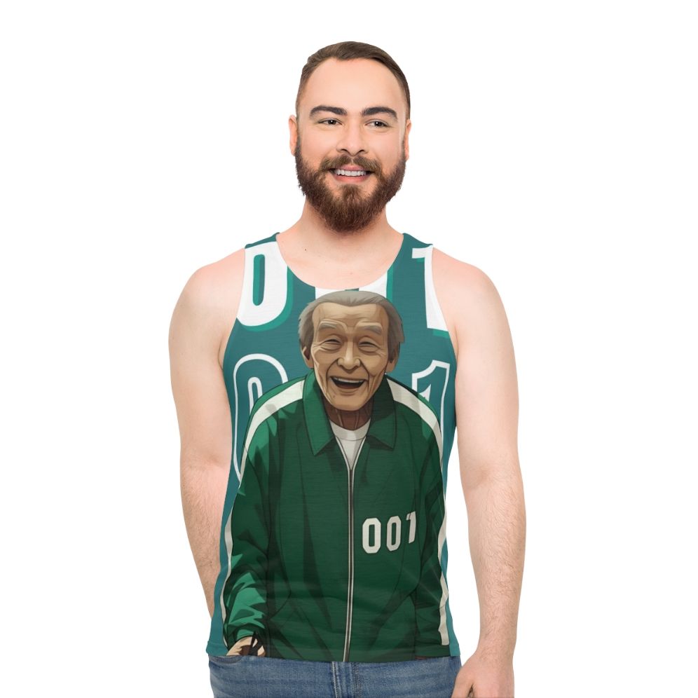 Squid Game Player 001 Oh Il Nam Unisex Tank Top
