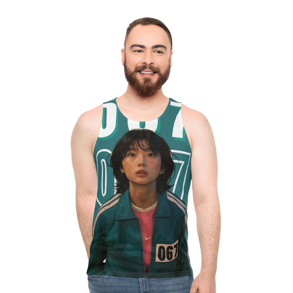Squid Game Player 067 Kang Sae Byeok Unisex Tank Top