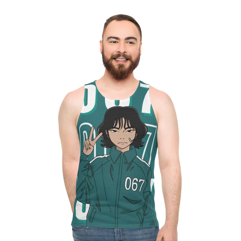 Squid Game Player 067 Kang Sae Byeok Unisex Tank Top