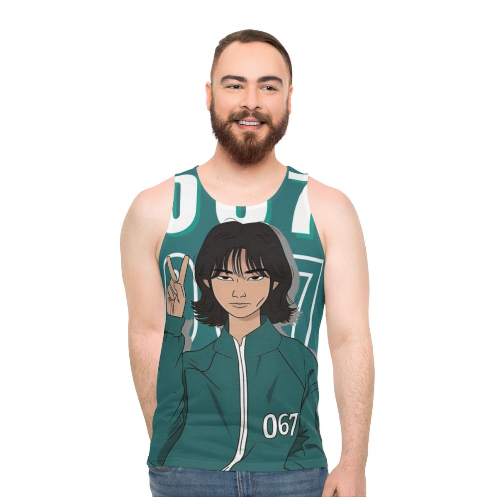 Squid Game Player 067 Kang Sae Byeok Unisex Tank Top