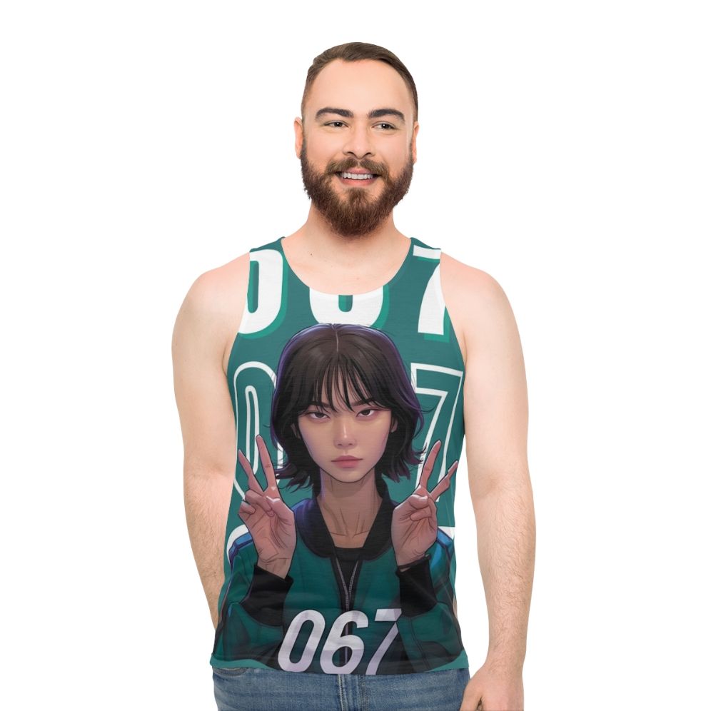 Squid Game Player 067 Kang Sae Byeok Unisex Tank Top