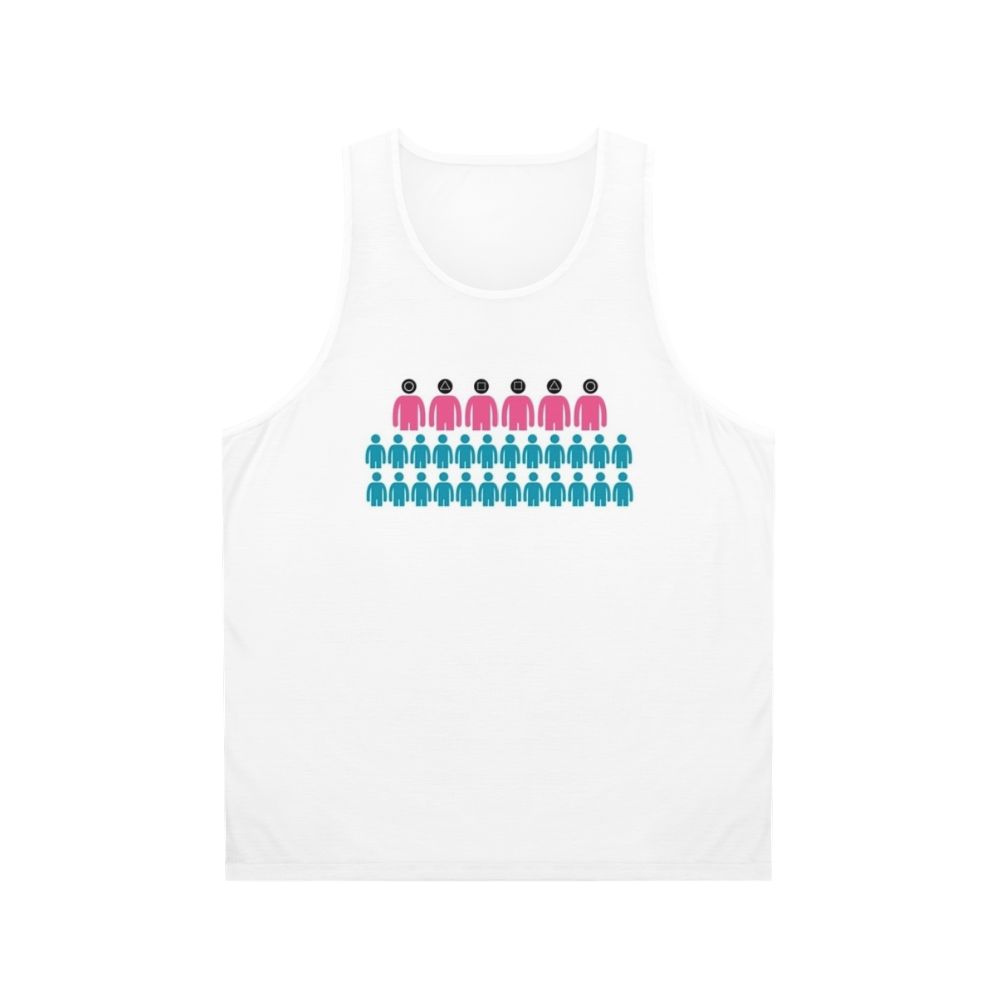 Squid Game Players Pink Unisex Tank Top