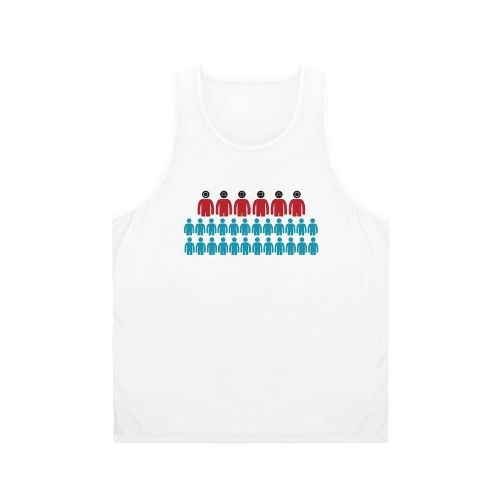Squid Game Players Unisex Short Tank Top