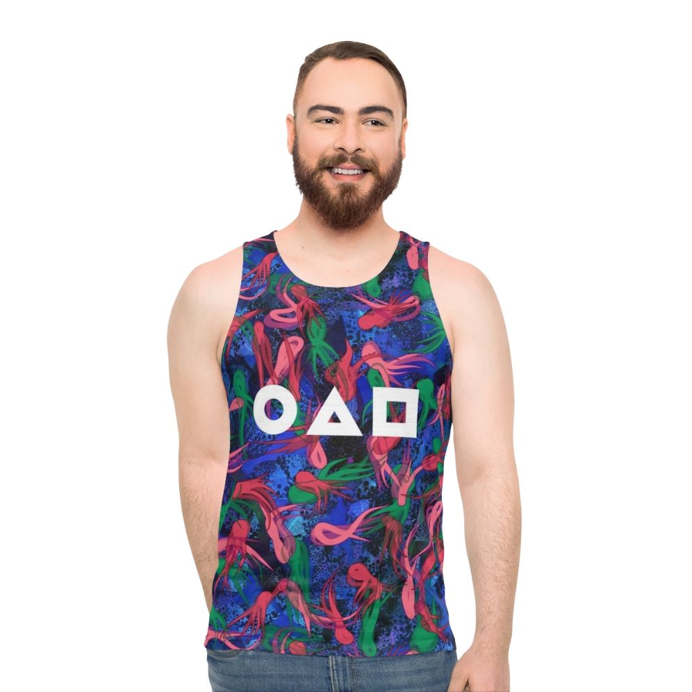 Squid game survival pattern unisex tank top