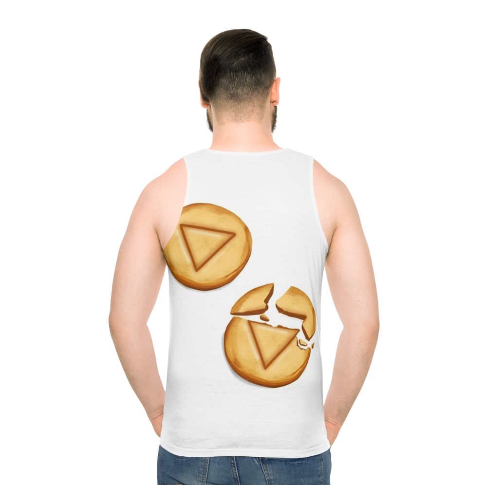 Squid game unisex tank top with game icon design