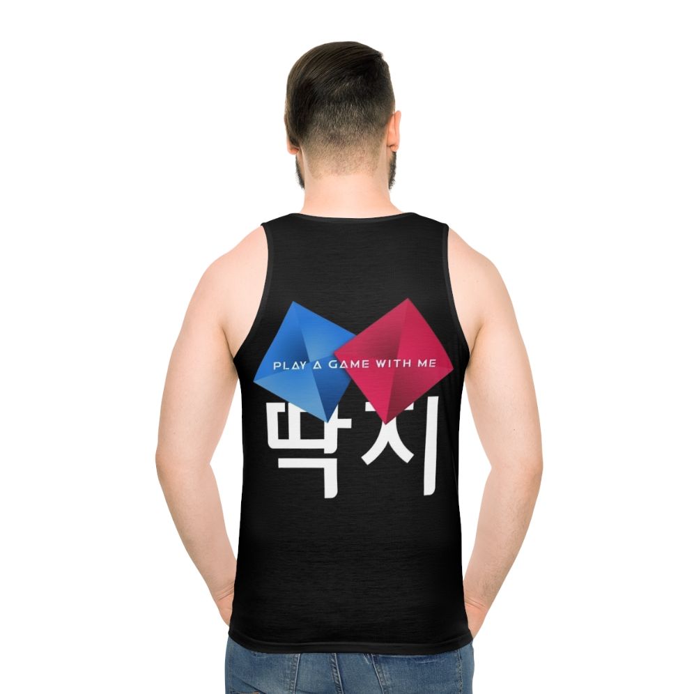 Squid Game Unisex Tank Top with Ddakji Design