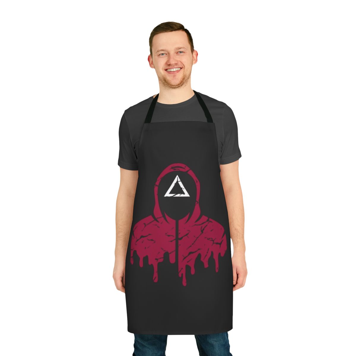 Squid Game Triangle Apron, a costume accessory for fans of the popular Korean drama series