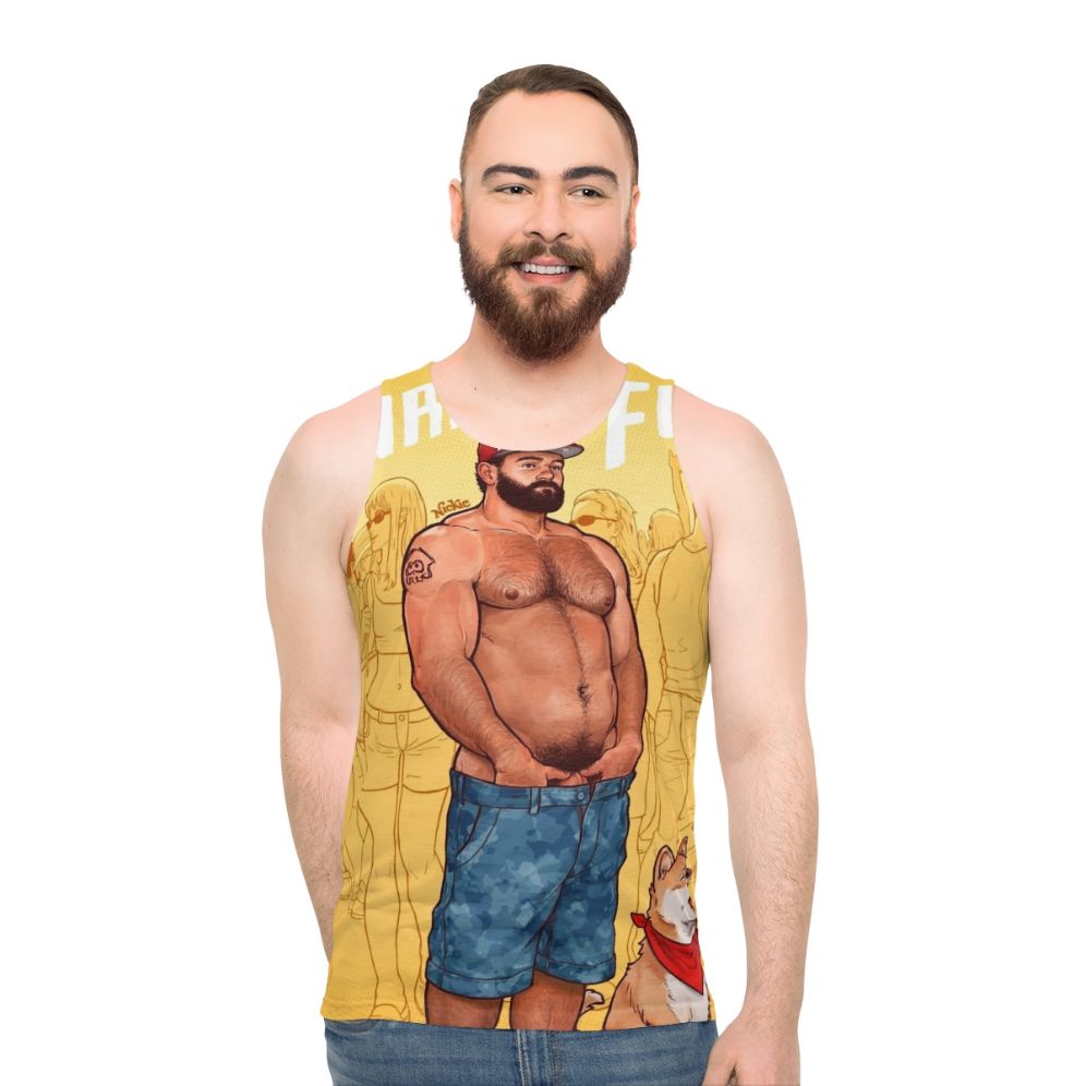 Squid Print Unisex Tank Top