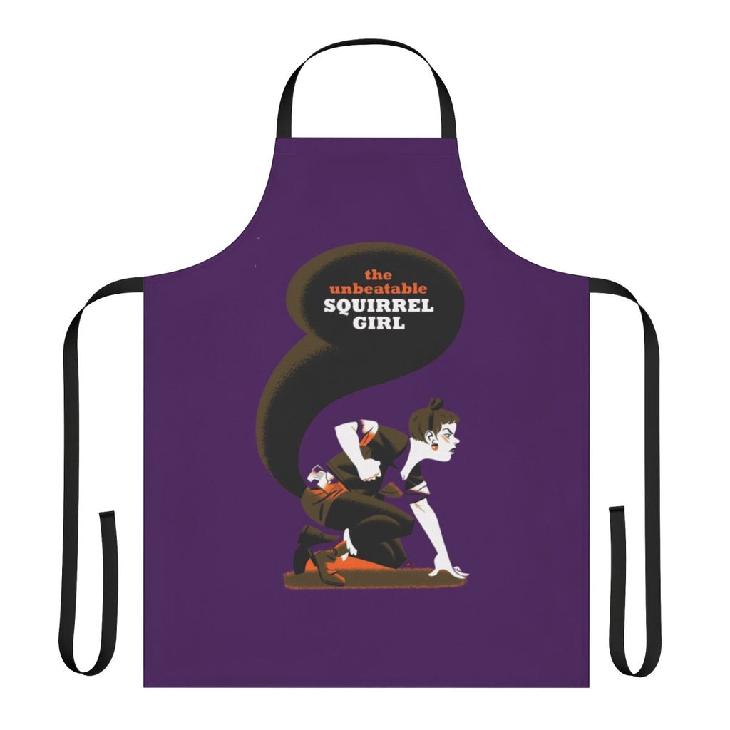 Squirrel inspired apron for kids with Marvel superhero design